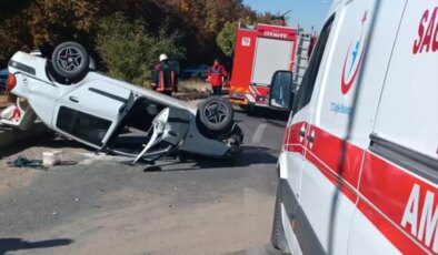 Malatya’da Otomobil Devrildi: 2 Yaralı