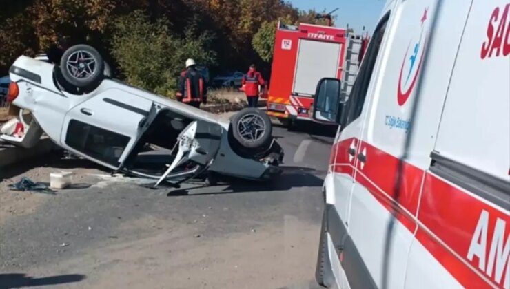 Malatya’da Otomobil Devrildi: 2 Yaralı