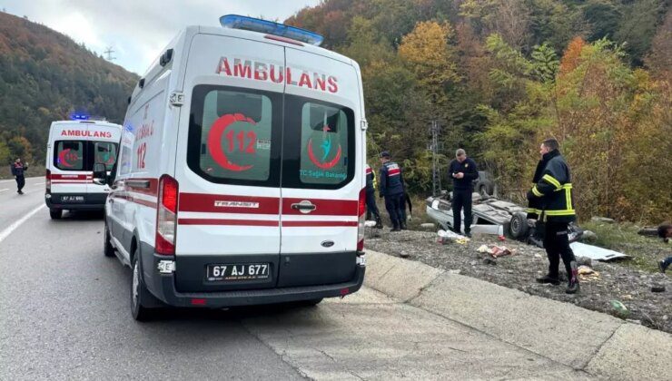 Zonguldak’ta Alışverişten Dönen Çift Kaza Geçirdi