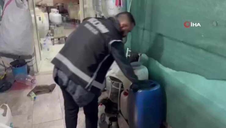 Bursa’da 9 bin 865 litre sahte ve kaçak alkol ele geçirildi