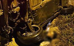 Bursa’da Direğe Çarpan Otomobilde Sürücü Hayatını Kaybetti