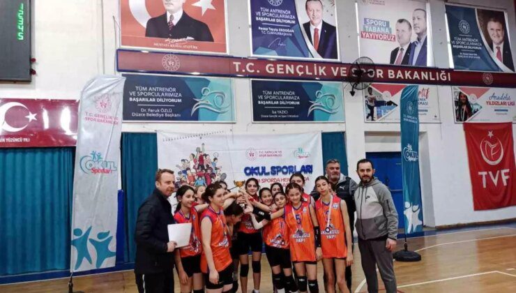 Düzce’de Okul Sporları Voleybol Müsabakaları Sonuçlandı