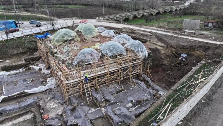 Edirne’de Gazi Mihal Hamamı’nın Restorasyonu Devam Ediyor