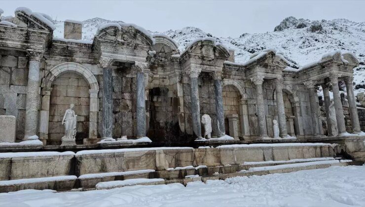 Sagalassos Antik Kenti Kar Altında Büyüleyici Görünüme Kavuştu