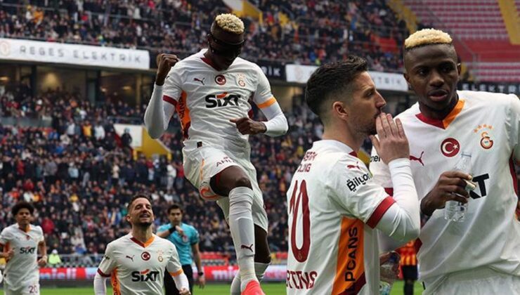 Victor Osimhen, Kayseri'de de sahnede! Galatasaray'ın bu sezonki en erken deplasman golünü attı…