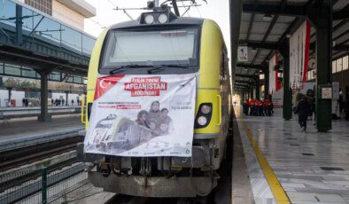 Yardım malzemeleri taşıyan "İyilik Treni"nin 21’incisi Afganistan’a hareket etti