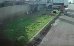 Bursa’da başıboş köpeğin saldırısı anbean kaydedildi