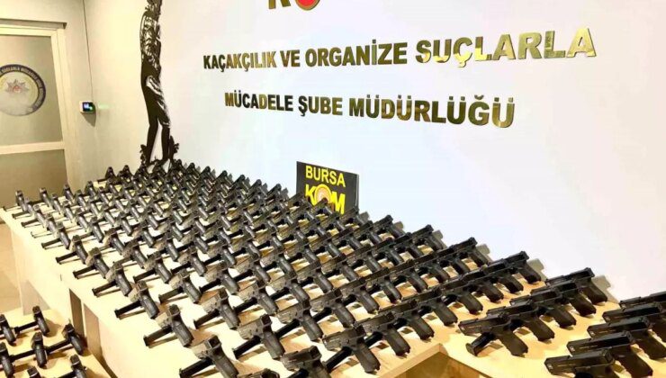 Bursa’da Kaçak Silah Operasyonu: 419 Ruhsatsız Tabanca Ve 19 Bin 550 Fişek Ele Geçirildi
