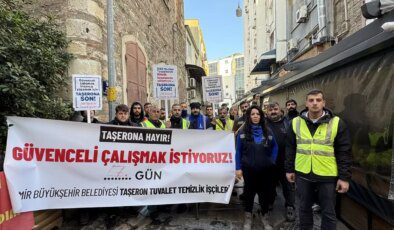 İzmir Büyükşehir Belediyesi Taşeron İşçileri Eylemde