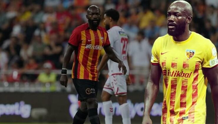 Kayserispor'da Miguel Cardoso'ya tokat atan Stephane Bahoken kadro dışı kaldı!