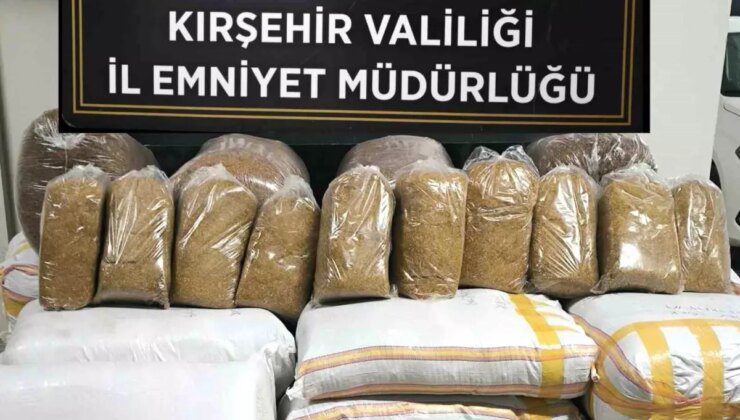 Kırşehir’de 700 Kilogram Bandrolsüz Tütün Ele Geçirildi