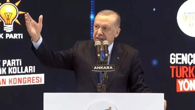 Kongrede Cumhurbaşkanı Erdoğan’ı mest eden pankart: Şunu ger biraz