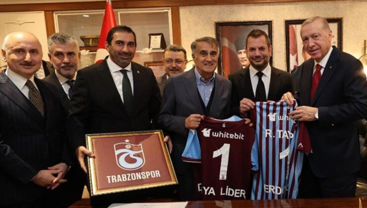 Trabzonspor'dan Cumhurbaşkanı Erdoğan'a teşekkür mesajı