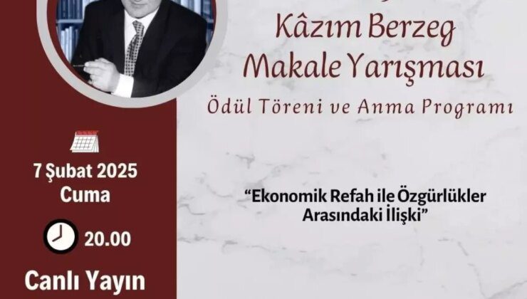 2025 V.Kâzım Berzeg Makale Yarışması ödülleri sahiplerini buldu