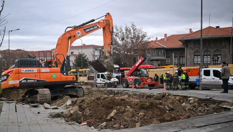 Ankara Ulus’ta Yüzey Göçüğü Meydana Geldi