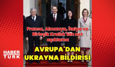 Avrupa ülkelerinden Ukrayna’nın toprak bütünlüğüne destek bildirisi