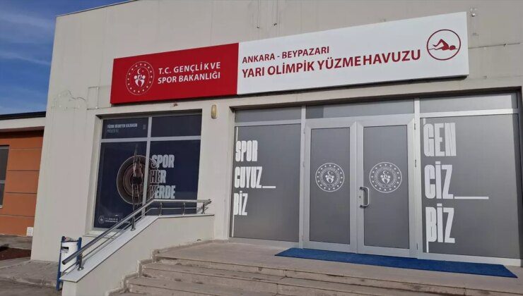 Beypazarı’nda Yarı Olimpik Yüzme Havuzu Hizmete Açıldı