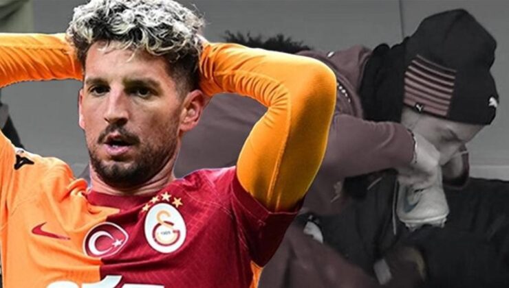 Boluspor-Galatasaray maçında Mertens'ten ilginç görüntü! Çareyi böyle buldu