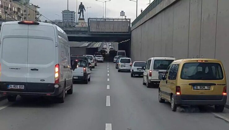 Bursa’da Sürücülerden Ambulansta Fermuar Sistemi Uygulaması