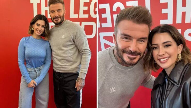 Geçen sene reddedilmişti… Buse Terim, David Beckham ile buluştu