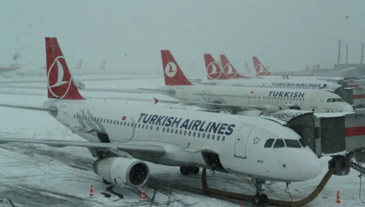 İstanbul’da kar yağışı alarmı! THY seferleri iptal edildi