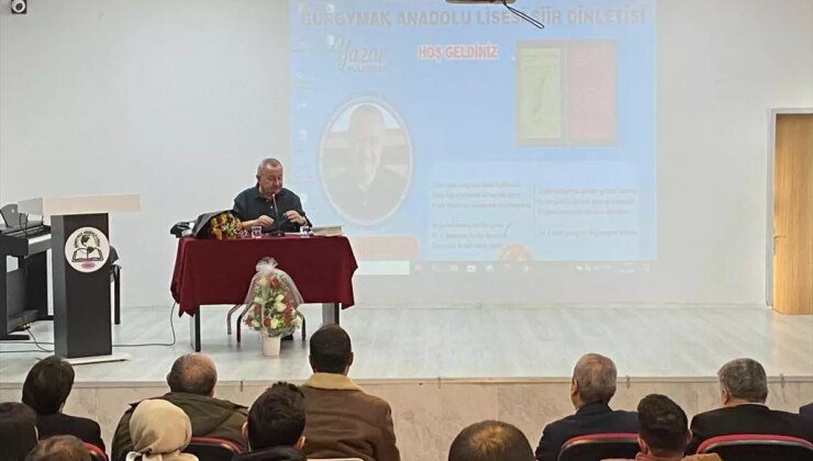 Şair Şükrü Erbaş Güroymak Anadolu Lisesi’nde Öğrencilerle Buluştu