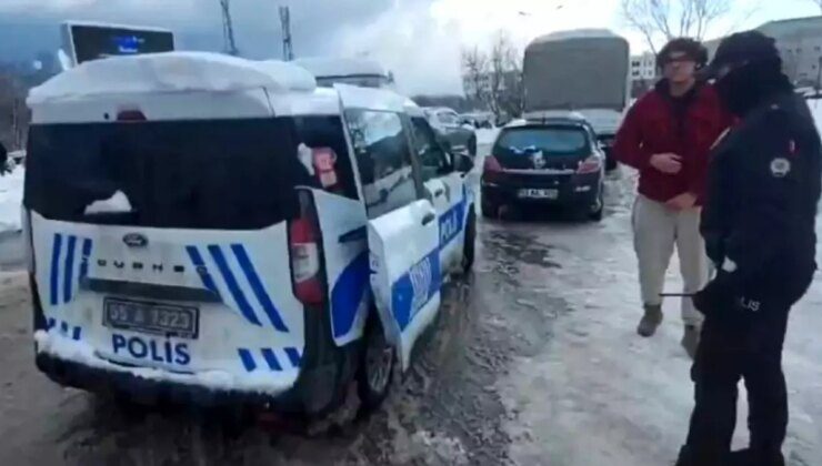 Samsun’da Polis Ekipleri Sınav İçin Öğrencilere Yardım Etti