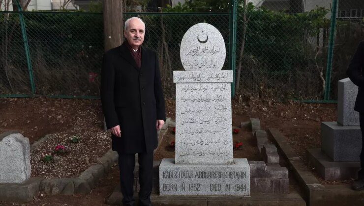 TBMM Başkanı Kurtulmuş, Abdürreşid İbrahim Efendi’nin Kabri’ni Ziyaret Etti