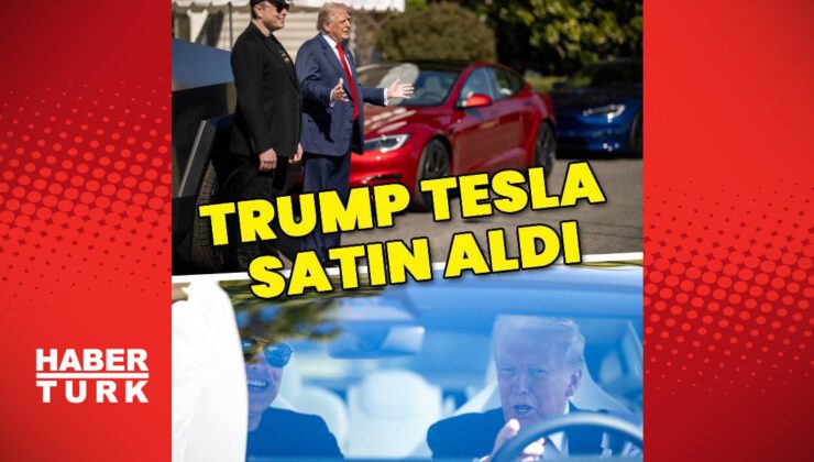 ABD Başkanı Trump, Elon Musk ile Tesla marka araca bindi