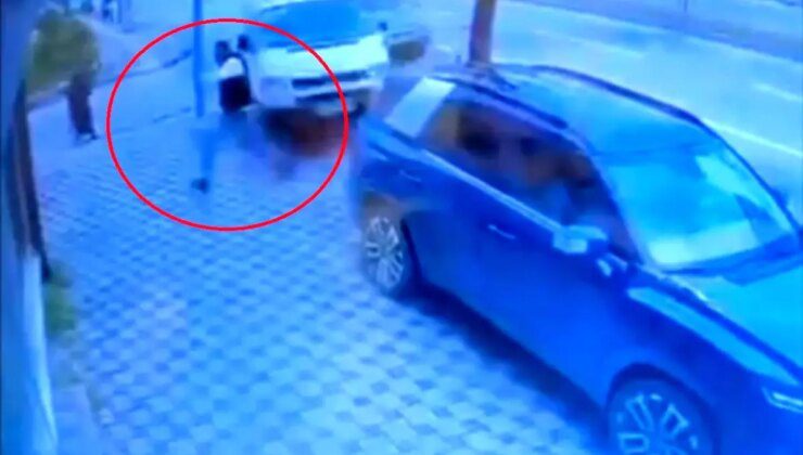 Bursa’da Kaza Anında Son Anda Kurtulan Vatandaşın Refleksi Kamerada