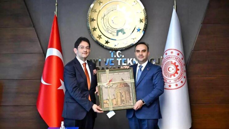 Erzurum Ticaret Borsası, Sanayi ve Teknoloji Bakanı Kacır’ı Ziyaret Etti