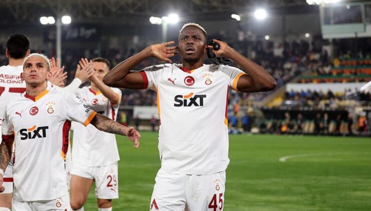 Galatasaray'da Victor Osimhen ligdeki gol sayısını 17 yaptı