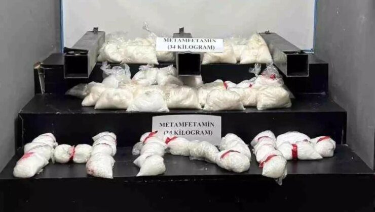 Hakkari’de 34 Kilogram Metamfetamin Ele Geçirildi