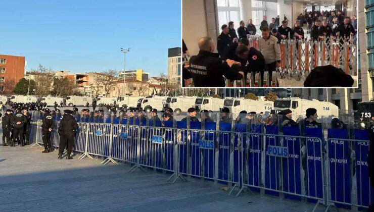 İmamoğlu kararı öncesinde Çağlayan adliyesinde teyakkuz
