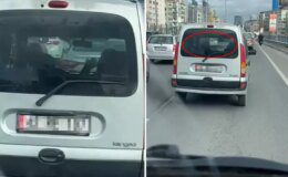 İstanbul trafiğinde skandal görüntü! Arkadaki sürücü tüm olan biteni kaydetti