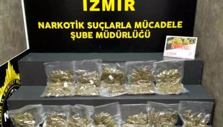 İzmir’de 6 Kilo 700 Gram Uyuşturucu Ele Geçirildi