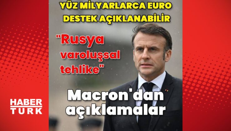 Macron: Yüz milyarlarca euro destek açıklanabilir