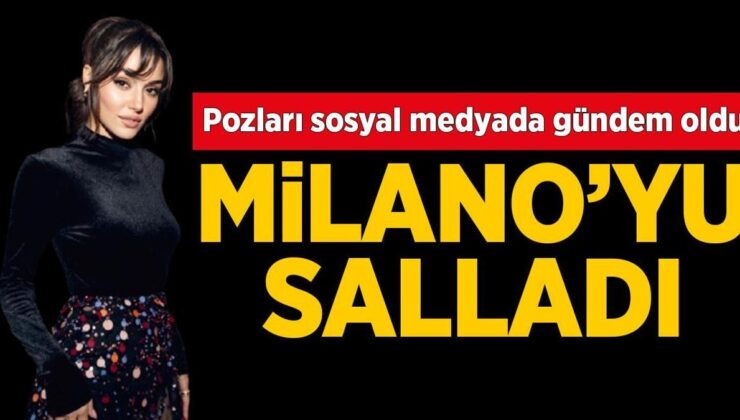 Milano'yu salladı! Hande Erçel ve Donatella Versace aynı karede