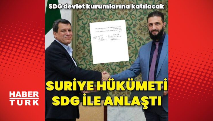 SDG ile Suriye hükümeti arasında anlaşma sağlandı