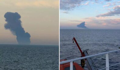 Kocaeli açıklarında Kairos isimli tankerde patlama