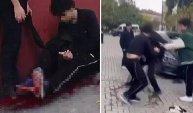 Okul önünde dehşete düşüren anlar: Kanlar içinde yığılıp kaldı