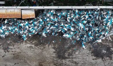İSBİKE’nin bisikletleri kırılarak hurda haline getirildi