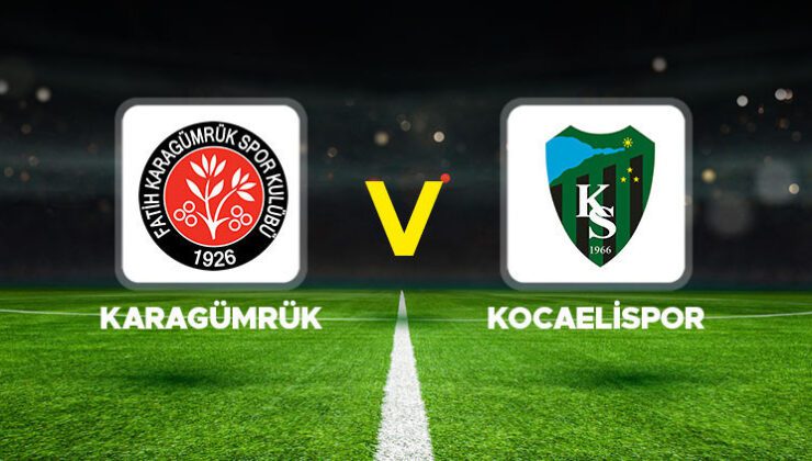 Karagümrük – Kocaelispor maçı ne zaman, hangi kanalda, saat kaçta?