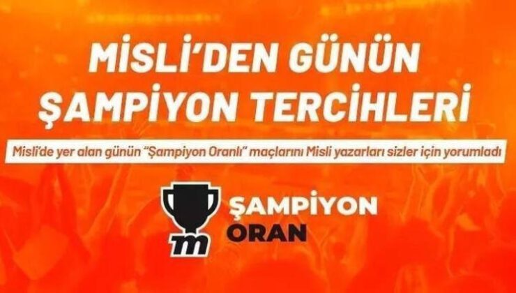 Konyaspor – Antalyaspor maçı için yüksek oranlı öneri! Arsenal kupada galibiyete yakın… İşte Misli’den Günün Şampiyon Tercihleri
