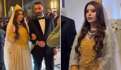 Nazdar Barzani ile Kahraman Zülfikar İzol evlendi! Geline kilolarca altın takıldı