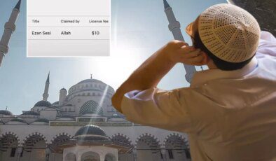 "Allah" isimli kullanıcı ezan sesinin telifini aldı iddiası