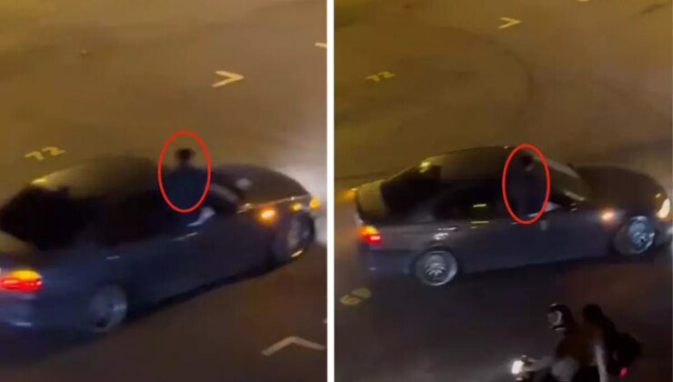 Ümraniye’de drift atan sürücü trafiği birbirine kattı