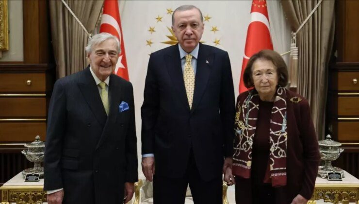 Erdoğan, Rahmi Koç ve Semahat Arsel’i kabul etti
