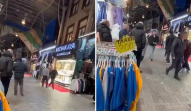 Tarihi Kapalı Çarşı’da çatılar uçtu