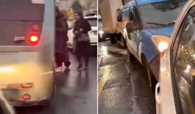 Ambulansın siren çalmasına rağmen durup yolcu aldı! Görüntüler olay oldu